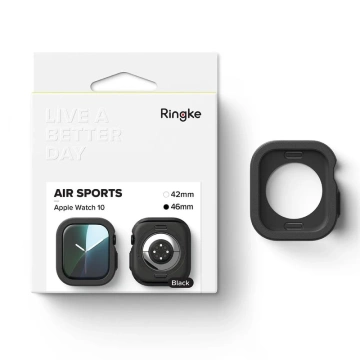 ETUI FÜR APPLE WATCH 10 (46MM) CZARNE RINGKE AIR SPORTS