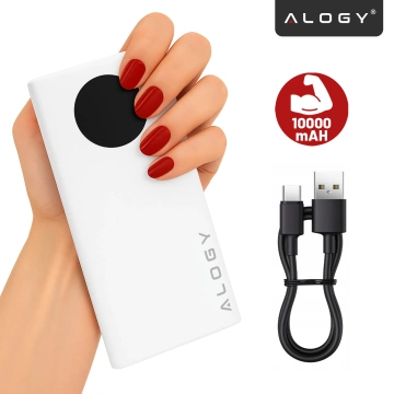 PowerBank Alogy TurboCharge 120W PD PowerDelivery Schnellladung 10000mAh 2x USB-A 1x USB-C Weiß