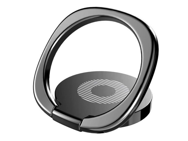 Baseus-Ring-Telefonhalter aus Metall, Desktop-Halterung, schwarz