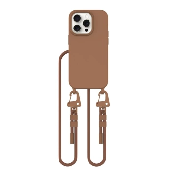 Etui Tech-Protect Magnecklace MagSafe iPhone 14 Pro Brąz Smycz