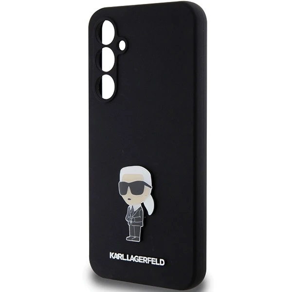 Etui Karl Lagerfeld KLHCS23FEMHKNPK do Samsung Galaxy S23 FE S711 czarny/black Silicone Ikonik Metal Pin