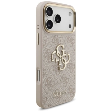 Etui Guess 4G Big Classic Logo Big Strap Metal Buttons do iPhone 17 Pro Max Różowy