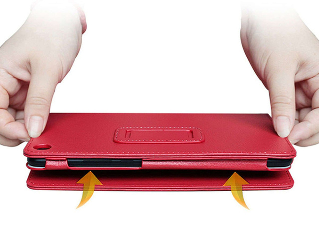 Etui Stand Cover Alogy do Lenovo M10 Gen.2 TB-X306 Czerwone + Szkło