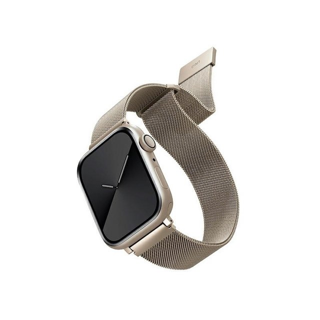 Pasek UNIQ Dante Apple Watch Serie 4/5/6/7/8/SE/SE2 42/44/45 mm Edelstahl Sternenlicht