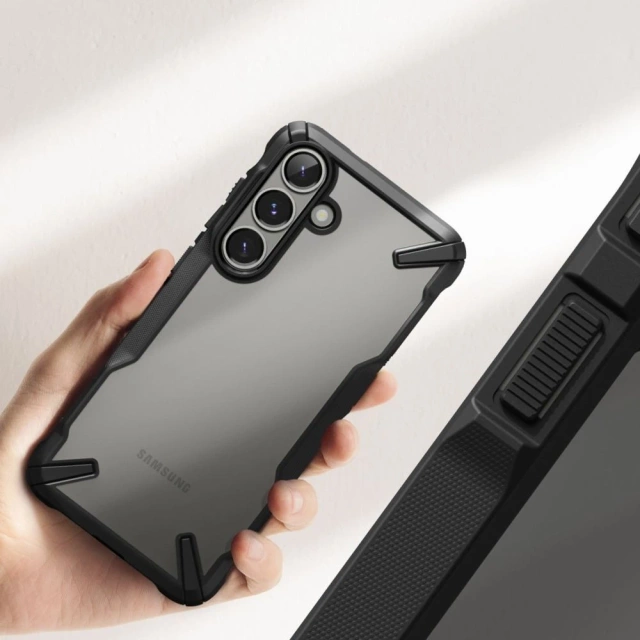 Etui für Samsung Galaxy S25 Schwarz Ringke Fusion X