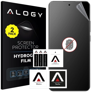 2x „MATTE“ Folie für Oppo A79 5G Hydrogel Alogy HydroSkin Matte Pro™ Display für „FINGERPRINT FREE“ Hülle