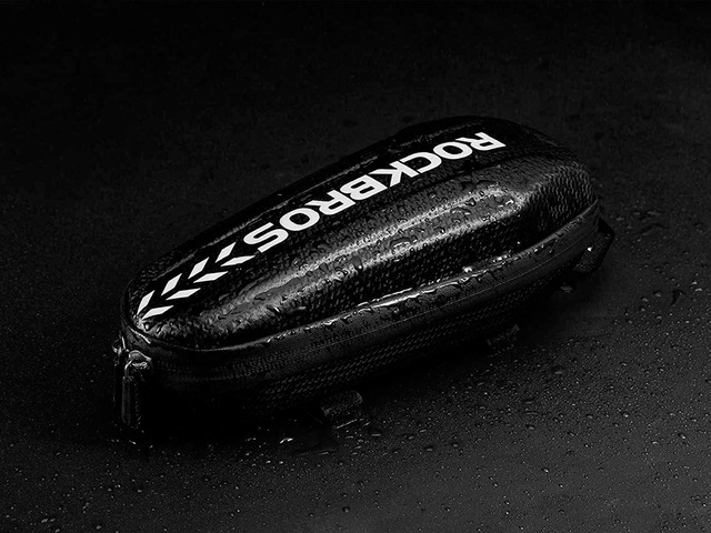 Etui wodoodporne sakwa na rower uchwyt rowerowy na ramę RockBros B61 Czarne