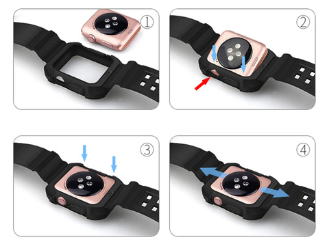 Alogy Schutzhülle mit Armor Case für Apple Watch 4/5/6 / SE 44mm