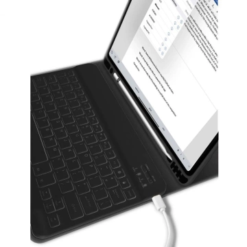 Etui z klawiaturą SC PEN do Apple iPad 11 2025 / 10.9 2022 Black