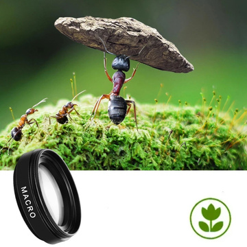 Objektiv Smartphone-Objektiv-Kit 2in1 Alogy Objektivclip 0,45X Makro 12,5X Weitwinkel