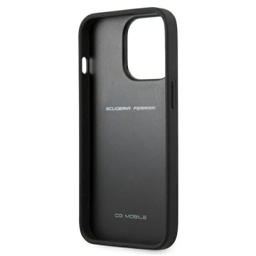 Ferrari iPhone 13 Pro Max 6.7" Hülle Rot/Rot Hardcase On Track Carbon Stripe