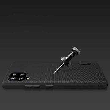 Nillkin Super Frosted Shield verstärkter Hüllenständer für Samsung Galaxy A42 5G schwarz