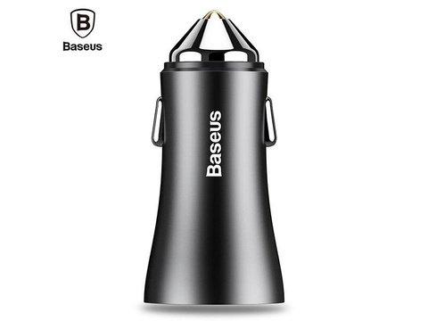 Baseus Ładowarka Samochodowa 2x USB 2.4A
