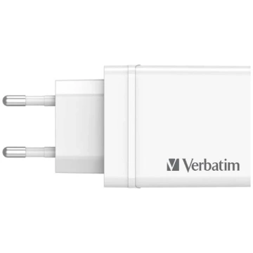 Verbatim 30W Wandladegerät 3xUSB-A/USB-C PD 3.0 Weiß