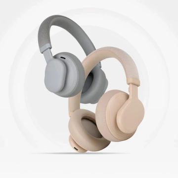 Forcell F-Audio ANC Touch Beat Kabellose On-Ear-Kopfhörer Beige