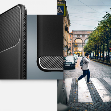Hülle für Samsung Galaxy S22 Hülle Spigen Rugged Armor Matte Black Glass