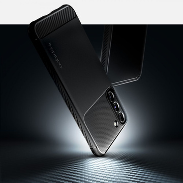 Hülle für Samsung Galaxy S22 Hülle Spigen Rugged Armor Matte Black Glass