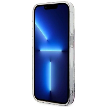 Etui na telefon Guess GUHMP14LHCFWSP do Apple iPhone 14 Pro 6.1" różowy/pink hardcase Flower MagSafe