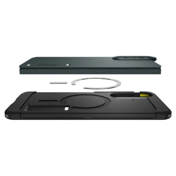 Samsung Galaxy S25 Edge Spigen Tough Armor Mag Case Grün-Schwarz