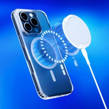 Etui do Apple iPhone 16 Pro do MagSafe 3mk MagCase wzmocniona obudowa pancerne plecki przezroczyste