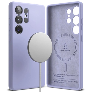 Etui do Samsung Galaxy S25 Ultra Lavendel Ringke Silikon Magnetisch MagSafe