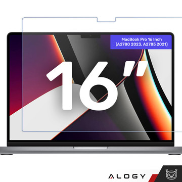 Matte Displayschutzfolie für MacBook Pro 16 2023 2021 Alogy Displayschutzfolie