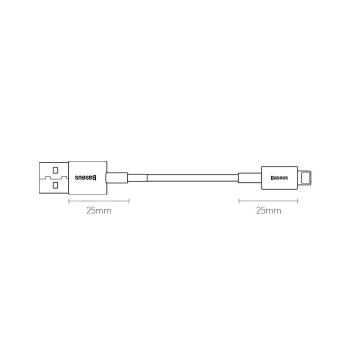 Baseus Superior USB-Kabel - Lightning 2,4 A 2 m schwarz (CALYS-C01)