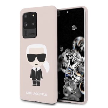 Etui Karl Lagerfeld KLHCS69SLFKPI für Samsung Galaxy S20 Ultra G988 Hardcase Silikon Iconic