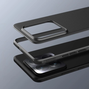 Nillkin Super Frosted Shield Pro verstärktes Gehäuse für Xiaomi 14 Pro – Schwarz