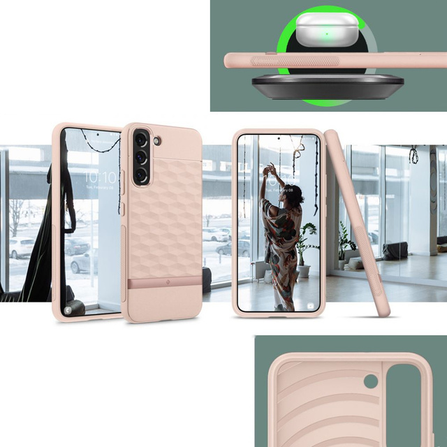 Etui na telefon obudowa Caseology Parallax do Samsung Galaxy S22 Indi Pink