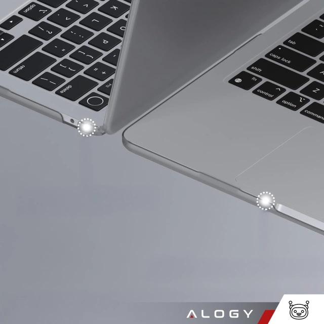 Etui ochronne do Apple Macbook Air 15 M2/M3/M4 2023/2024/2025 Alogy AirGuard™ Elastyczna obudowa Matowa Szarość