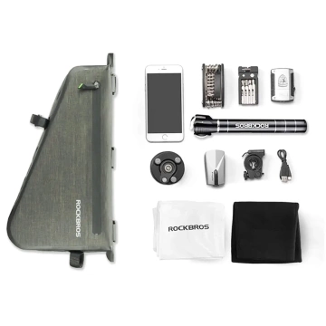 Torba rowerowa Rockbros AS-017 5L Na Ramę Wodoodporna Zielona