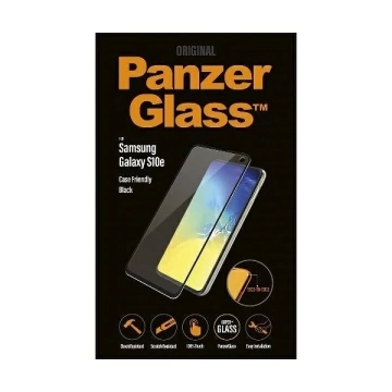 PanzerGlass E2E Super Panzerglas für Samsung S10e G970 Case Friendly schwarz/schwarz