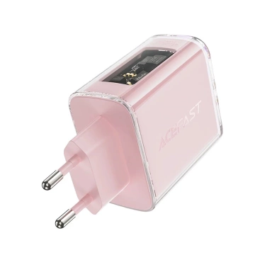 Acefast A45 GaN 65W Wandladegerät 3 USB-Anschlüsse (1xUSB, 2xUSB-C) Grau