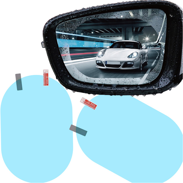 2x Nano Folia przeciwdeszczowa Anti-Fog na boczna lusterka samochodu do auta motocykla 135x95mm