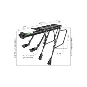 Rockbros 33210004001 Fahrradträger mit Ablage – Schwarz