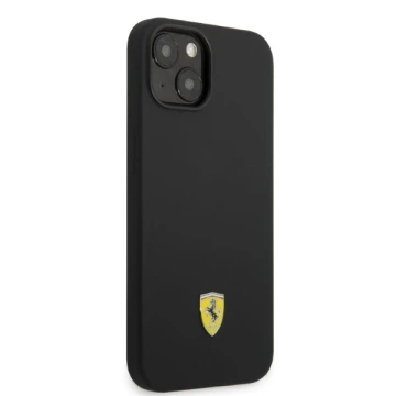 Eti na telefon Ferrari FEHMSIP14SBK für Apple iPhone 14 6,1" czarny/black hardcase Silicone Metal Logo Magsafe