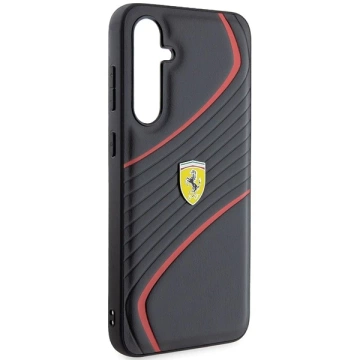 Etui Ferrari FEHCS23FEPTWK do Samsung Galaxy S23 FE S711 czarny/black hardcase Twist Metal Logo