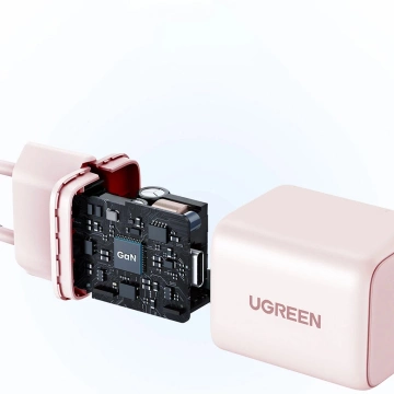 Ładowarka sieciowa Ugreen X512 20W GaN 1x USB-C Różowa