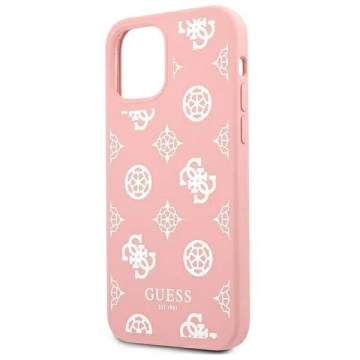 Guess GUHCP12LLSPEWPI iPhone 12 Pro Max 6,7" różowy/pink Hard Case Peony Collection