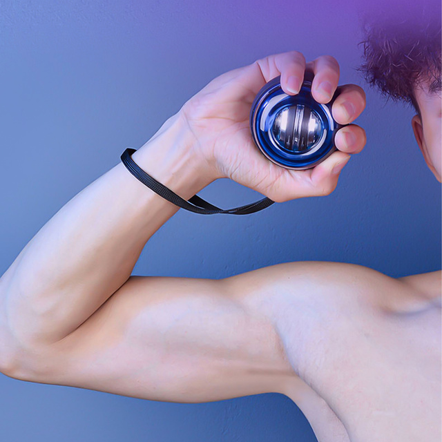 Kula Żyroskopowa Alogy piłka do ćwiczenia nadgarstka Powerball ściskacz do wzmocnienia mięśni Gyro Ball Czarna