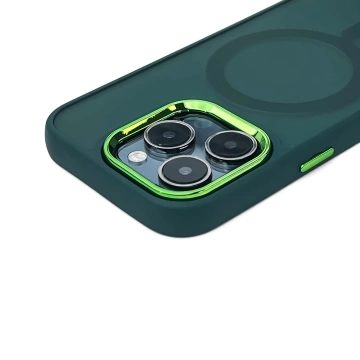 Etui Wozinsky MagSafe do Samsung Galaxy S25 Magnetic Case Zielone