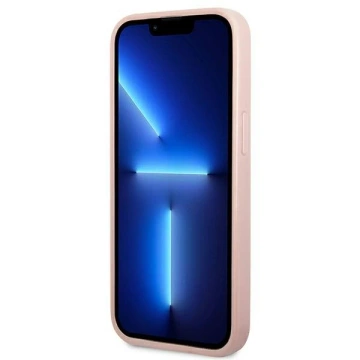 Etui Guess GUHCP14XHGGSHP do Apple iPhone 14 Pro Max 6,7" różowy/pink hard case Glitter Script