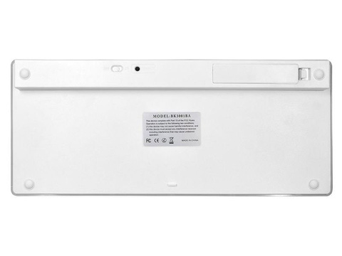 Universelle kabellose Bluetooth-Tastatur für iPad iMac iOS Android Windows BT-Maus, geräuschlos, verstellbarer Ständer