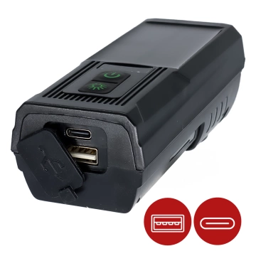 LED-Fahrradfrontlicht mit Solarpanel und Hupe, superhell (1000 lm, 4400 mAh), wasserdicht, schwarz