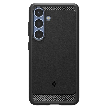 Etui für Samsung Galaxy S25 Mattschwarz Spigen Rugged Armor Mag MagSafe