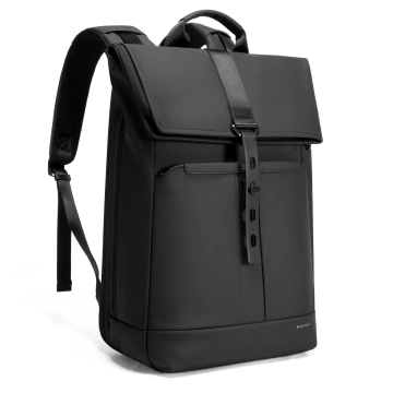Bange Wasserdichter Rucksack für Laptops bis 15,6 Zoll, 43 x 30 x 18 cm, ideal für Stadt, Reisen, Arbeit und Flugreisen, für Damen und Herren, Schwarz