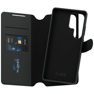 Hülle für Samsung Galaxy S25 Ultra CARE von PanzerGlass Feature Tango Wallet 2in1 Schwarz