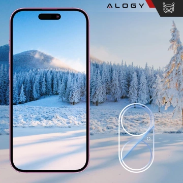 2x Kameralinsenglas für Apple iPhone 16 / 16 Plus Alogy Lens Protector Pro Transparent