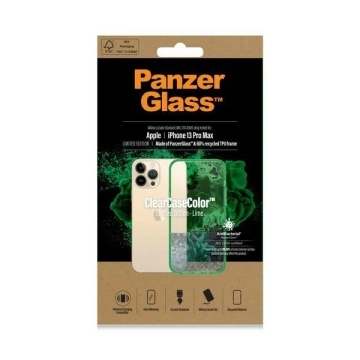 Etui do iPhone 13 Pro Max PanzerGlass ClearCaseColor Antibakteriell Limette